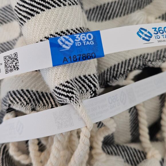 Just Bee Queen Women's Tulum Striped Fringed Vacation Asymmetrical Skirt | XS - Picture 14 of 14